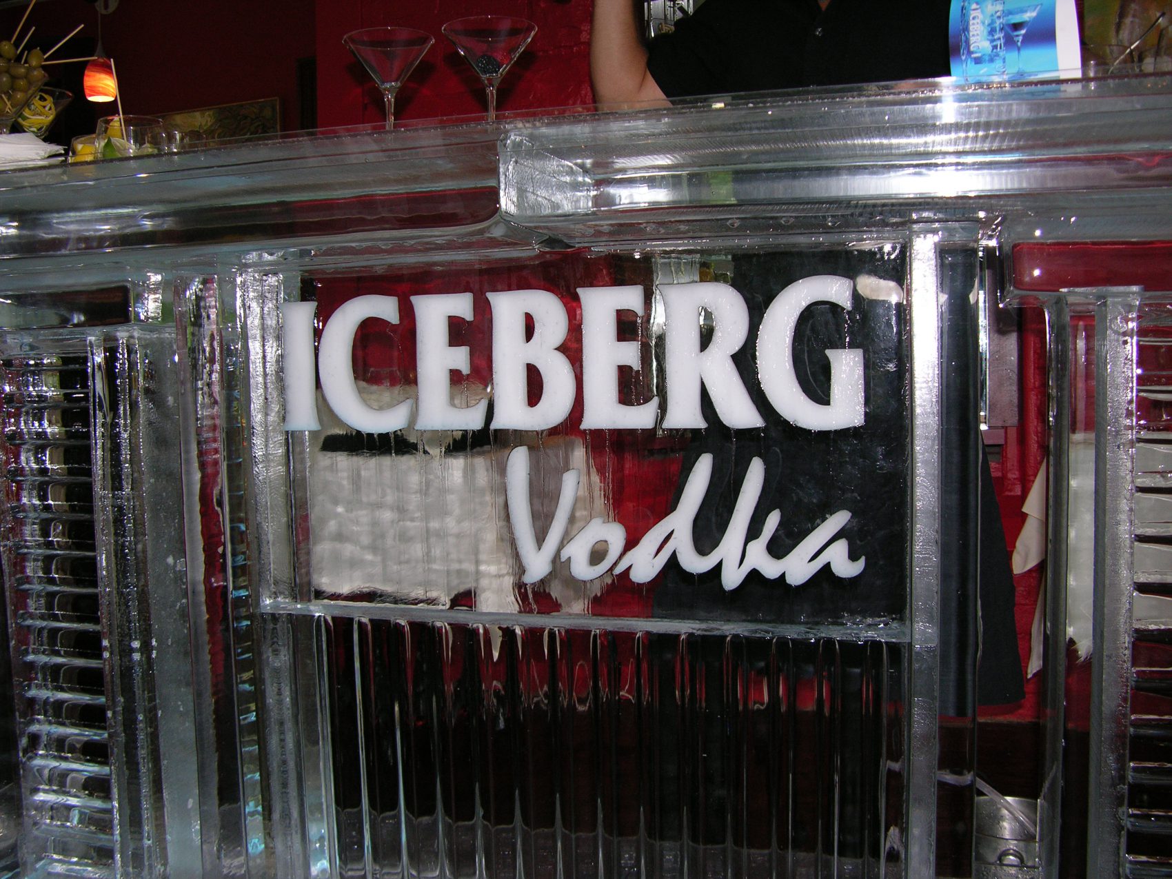 Iceberg Vodka ice bar
