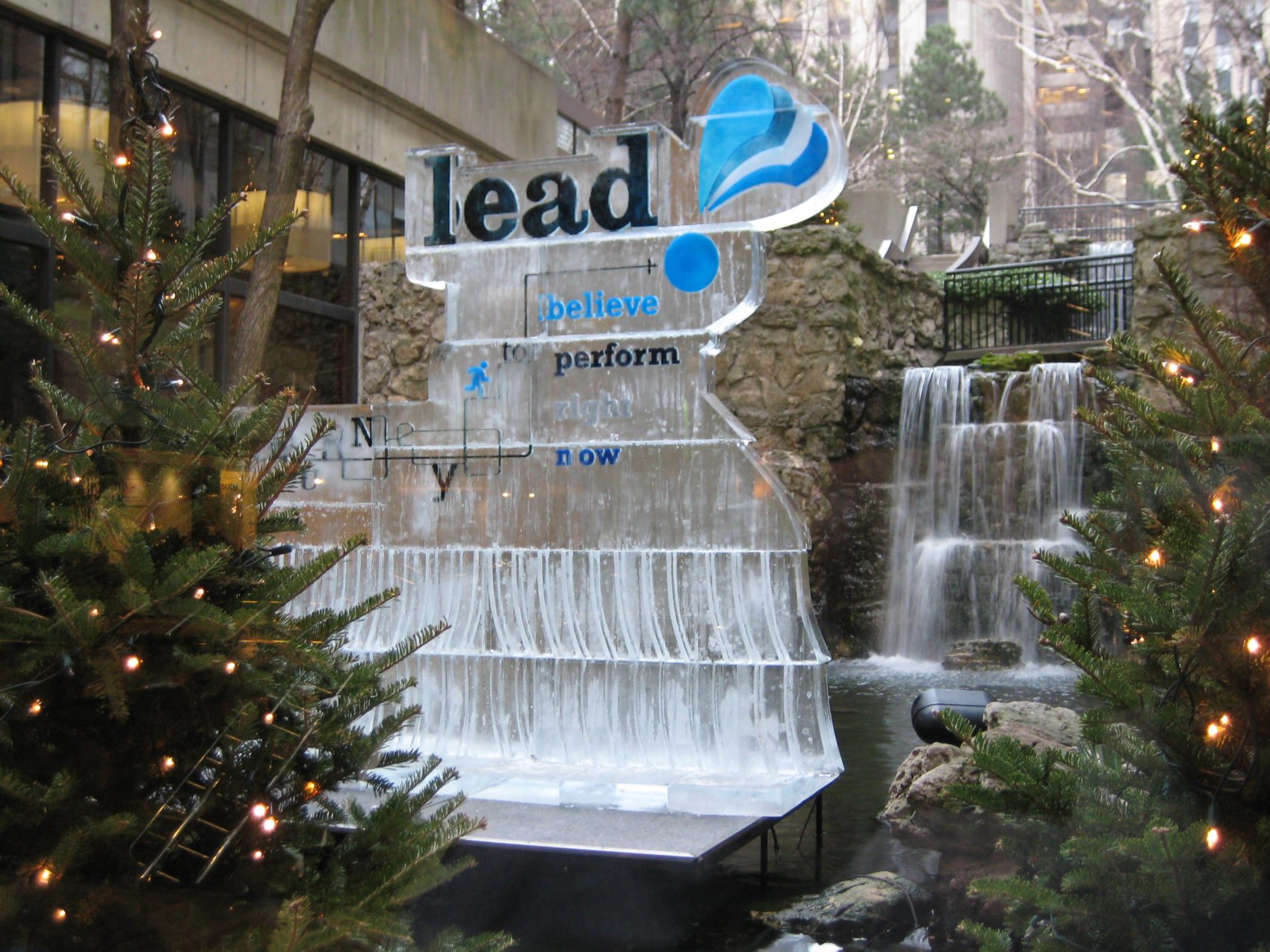Large Lead Logo with waterfalls